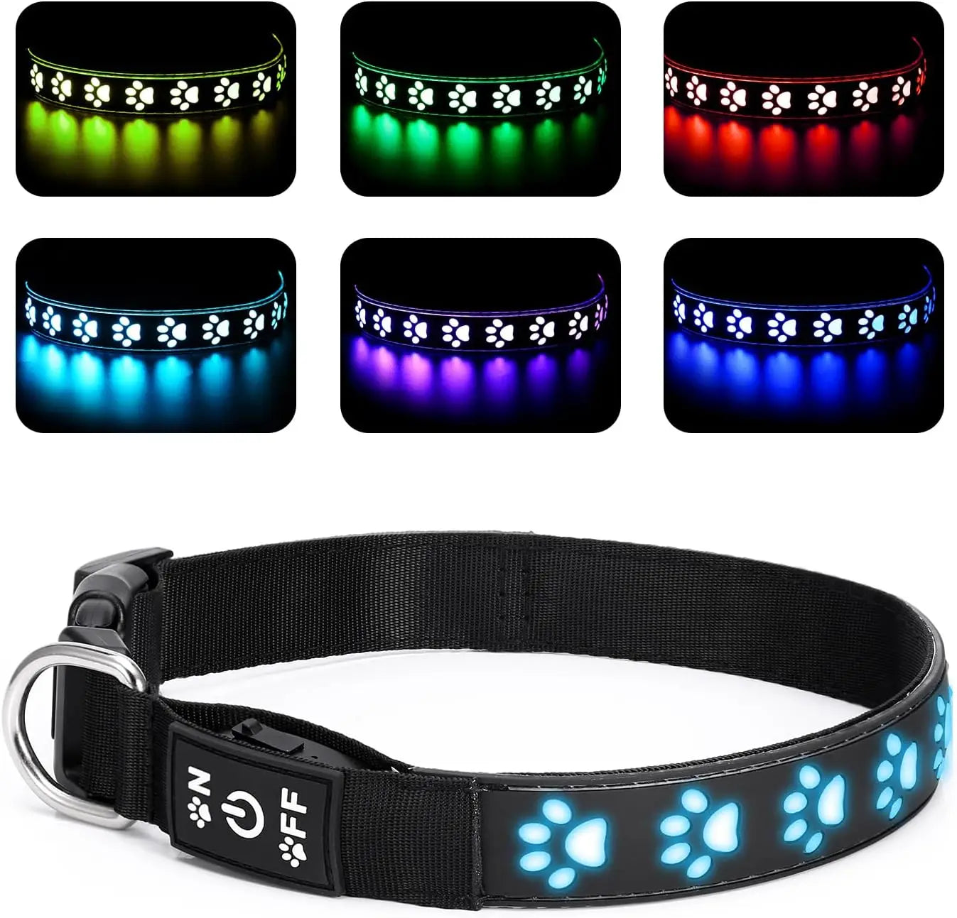 Premium Rechargeable LED Collar - Abigeso mercato 