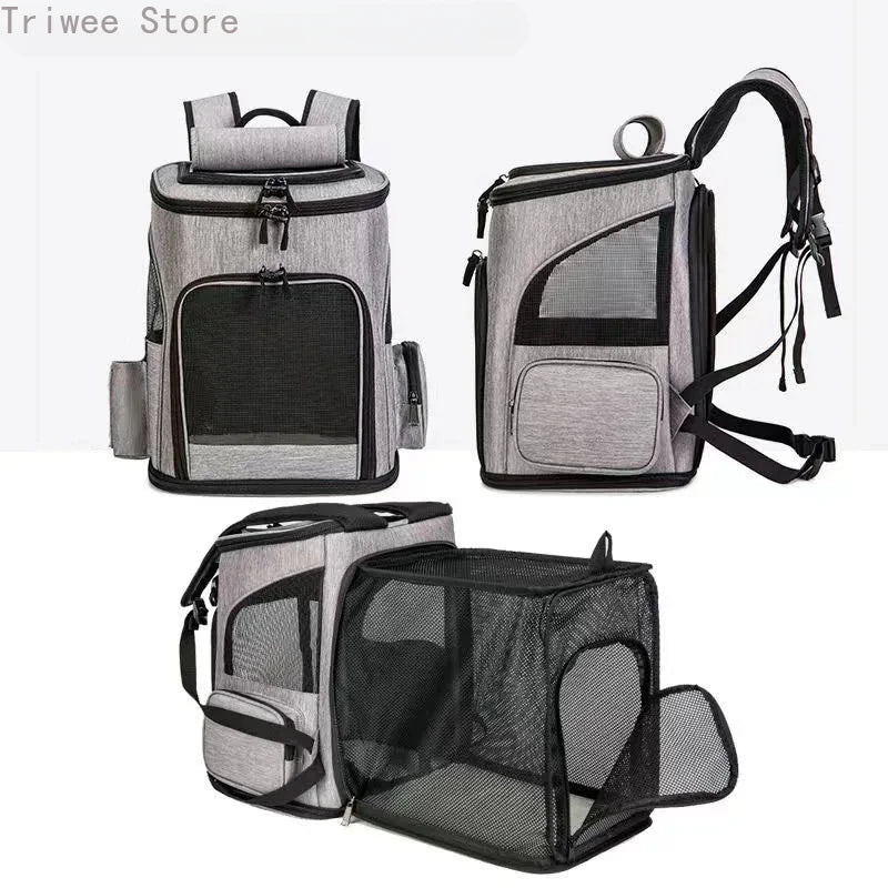 Breathable Pet Carrier - Backpack For Travel Time - Abigeso mercato 