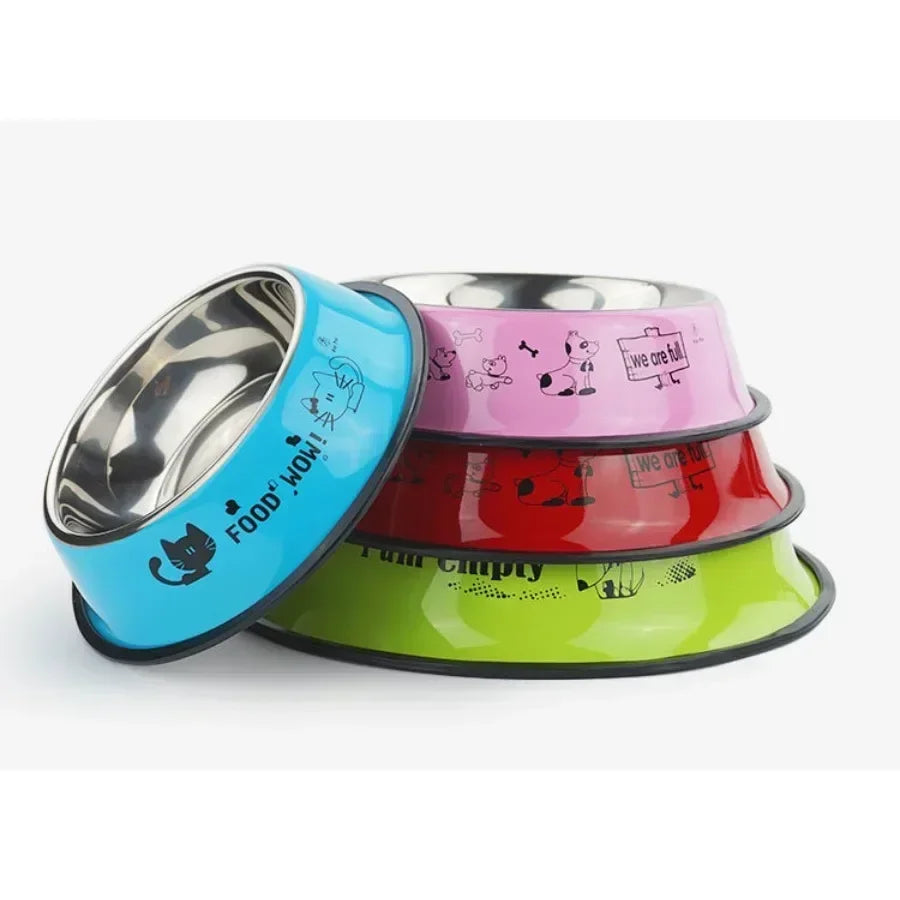 Stainless Steel Dog & Cat Bowl - Abigeso mercato 