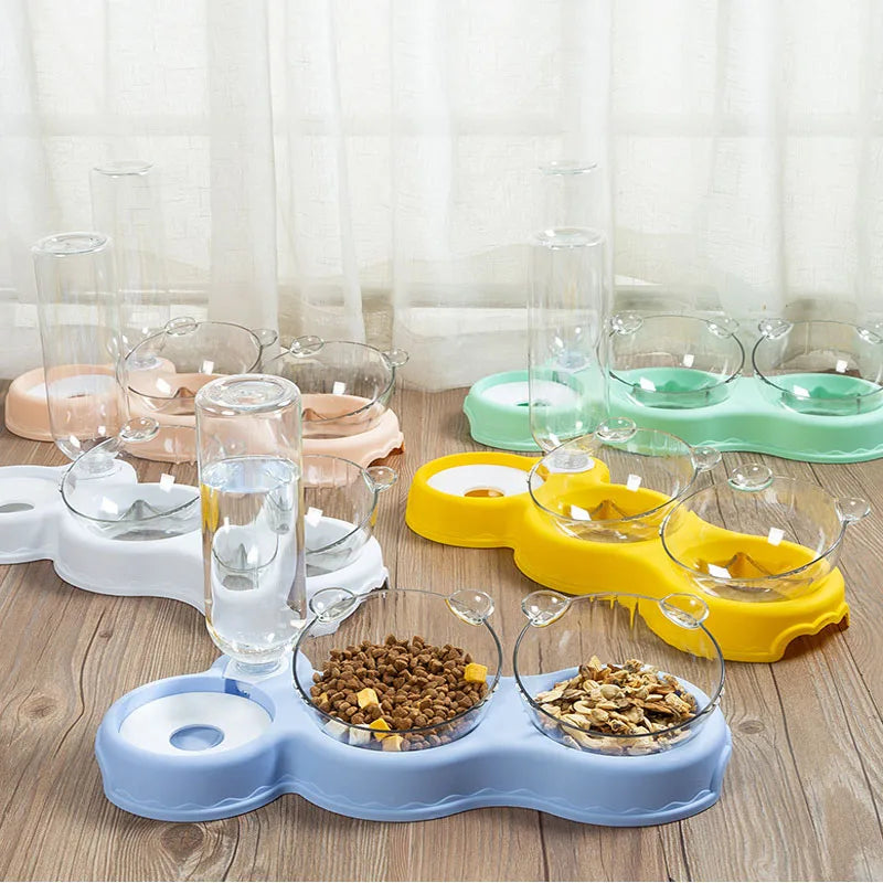 Best Pet Feeder Plastic 3-in-1 - Abigeso mercato 