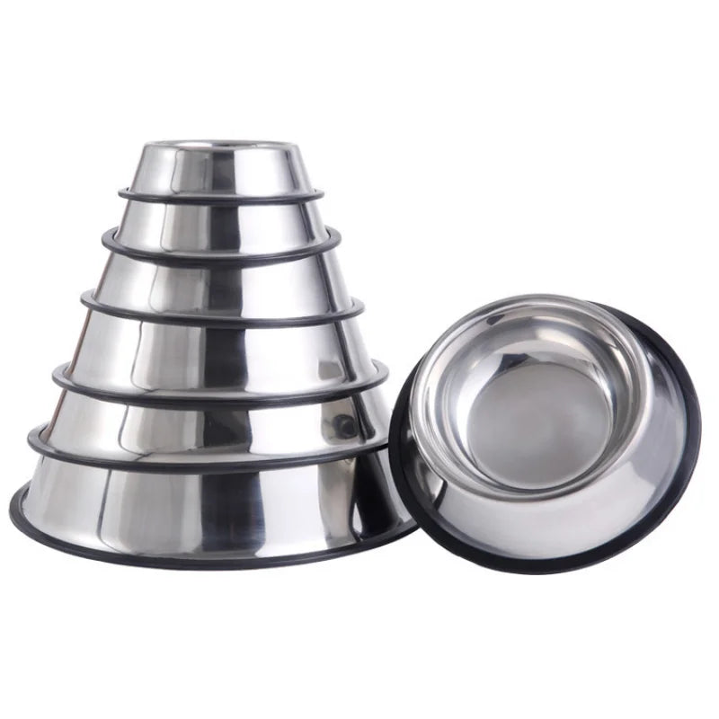 Durable Stainless Steel Dog Bowl - Abigeso mercato 