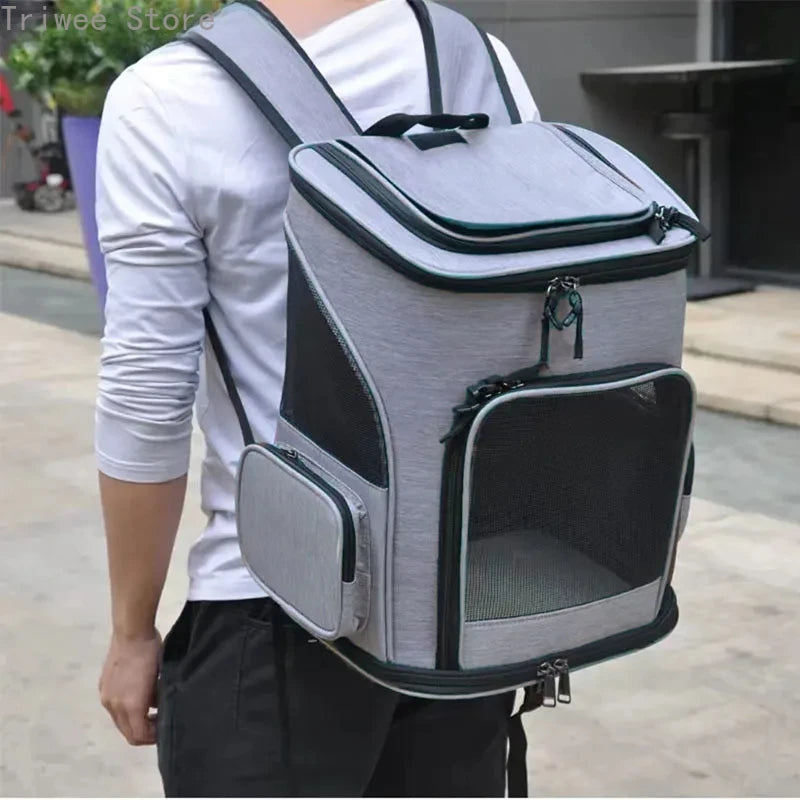 Breathable Pet Carrier - Backpack For Travel Time - Abigeso mercato 