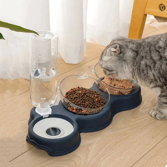 Best Pet Feeder Plastic 3-in-1 - Abigeso mercato 